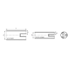 КВТ Антитрекинговая изолирующая перчатка трехпальцевая 3ТПИ-A-70/120 (мин партия 10 шт.) 60262 KVT