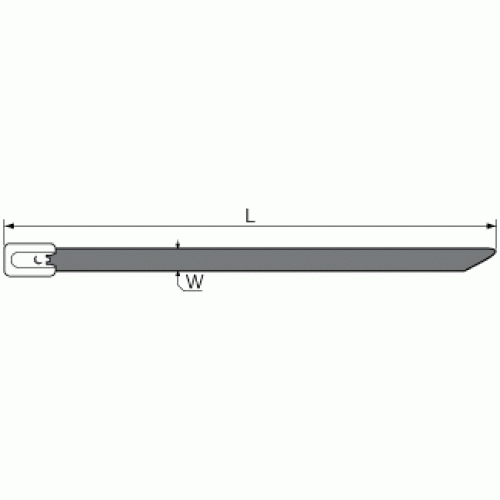 КВТ Стяжка стальная СКС-П (304) 12х400 с полимерным покрытием (мин партия 50 шт.) 74740 KVT