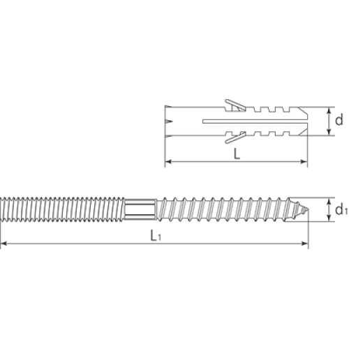 КВТ Комплект «шпилька–дюбель» М10*80/12*60 (мин партия 50 шт.) 60049 KVT