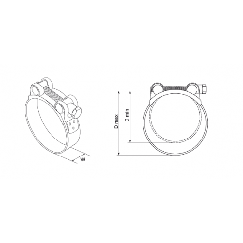 КВТ Хомут силовой ROBUST SR 32-35/W1 (мин партия 10 шт.) 69037 KVT
