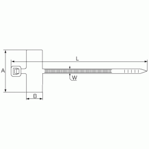КВТ Стяжка крепежная КСМ 4x205 с площадкой 55812 (цена за уп.) KVT