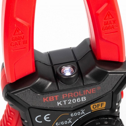 КВТ Токовые клещи цифровые KT 206B 