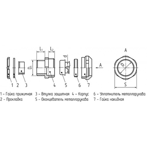 КВТ Муфта вводная ВМН-50 80625 KVT